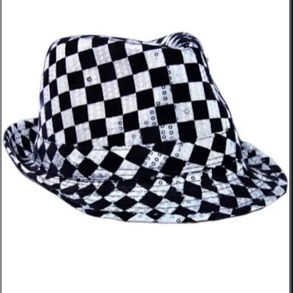 Light up checkered fedora - Picture 3 of 4